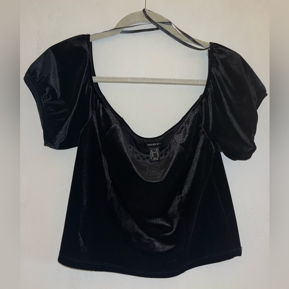 Black velvet forever 21 top - Picture 3 of 3